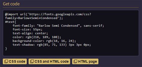 font generator code