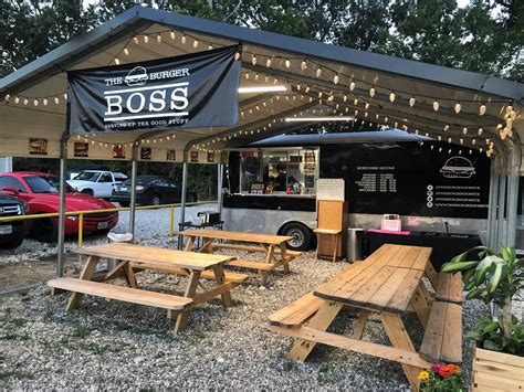 food truck seating area