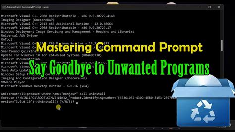 force uninstall using cmd