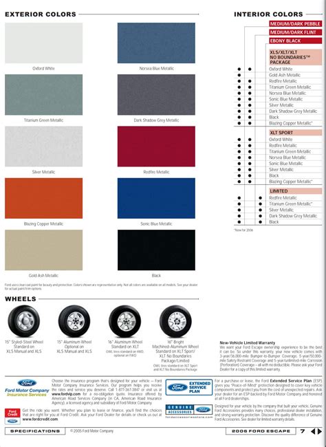 ford escape paint code