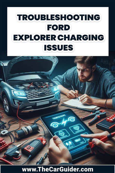 Mechanic using a Ford Explorer wiring schematic to troubleshoot electrical issues