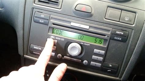 ford fiesta 2007 radio code
