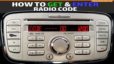 ford focus radio code