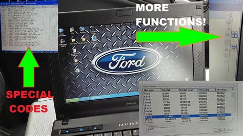 ford ids special function codes