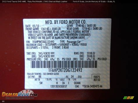 ford paint code rr problems