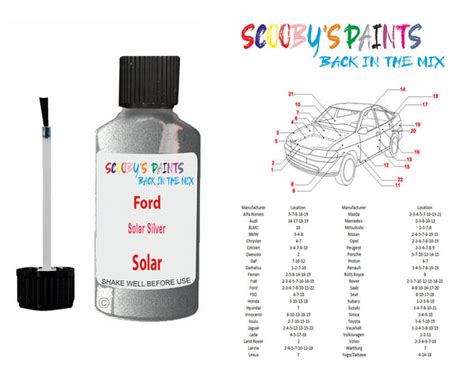 ford solar silver paint code