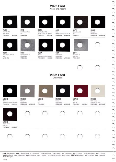 ford wheel paint code