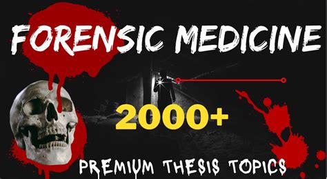 forensic pathology thesis topics