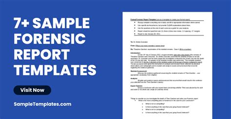 forensic report template word