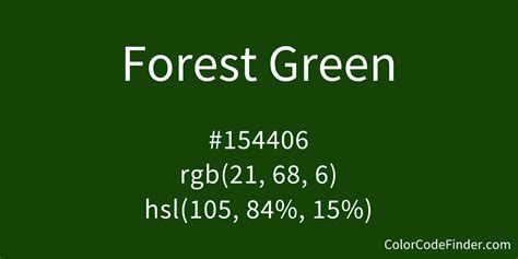 forest green color code