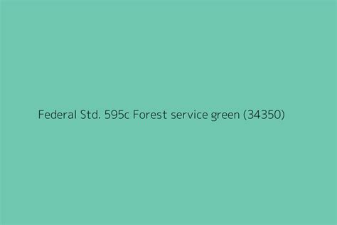forest service green color code