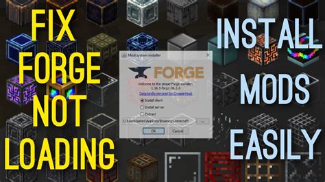 forge not loading mods