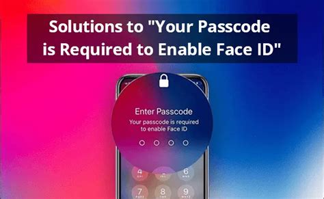forgot passcode to enable face id