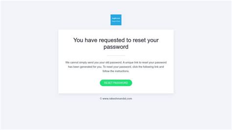 forgot password email template html codepen