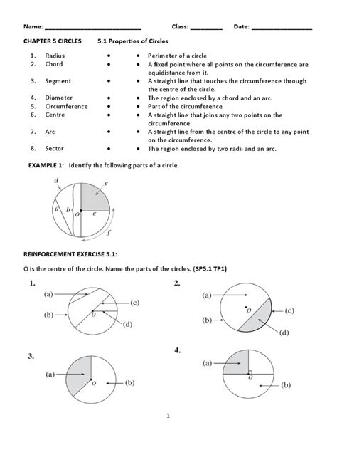 form 2 mathematics chapter 5 circles exercise with answers