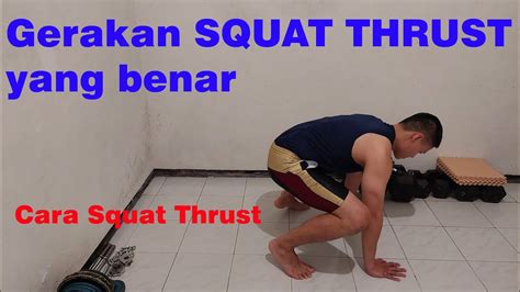 Formulir gerakan squat thrust yang benar