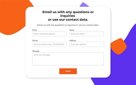 form layout sample