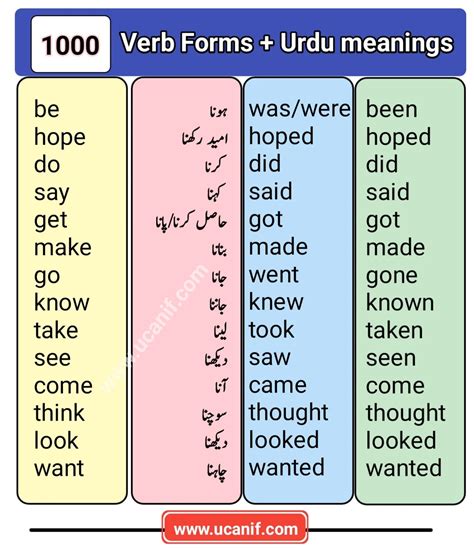 form meaning in urdu with example