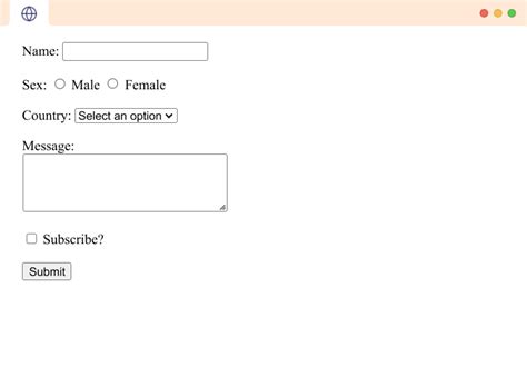 form option html