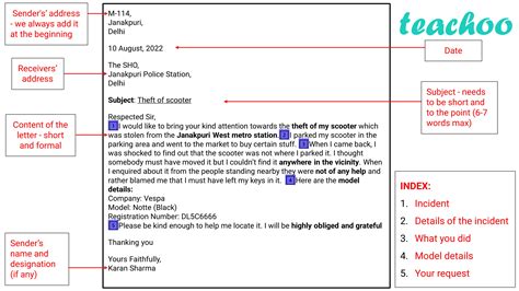 formal and informal letter topics for class 8 with answers