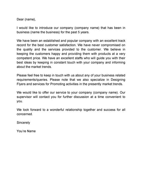 formal letter of introduction example