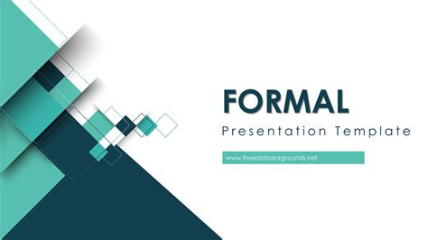 formal presentation template