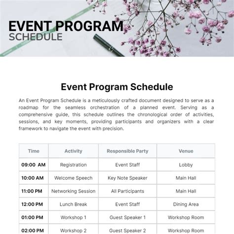 formal program schedule in nepali