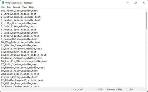 format csv file in notepad ++