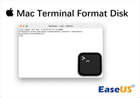 format disk using terminal mac