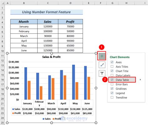format excel data as a table