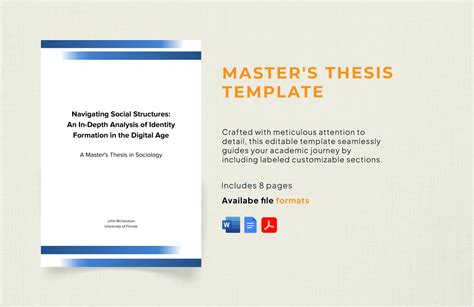 format for master's thesis