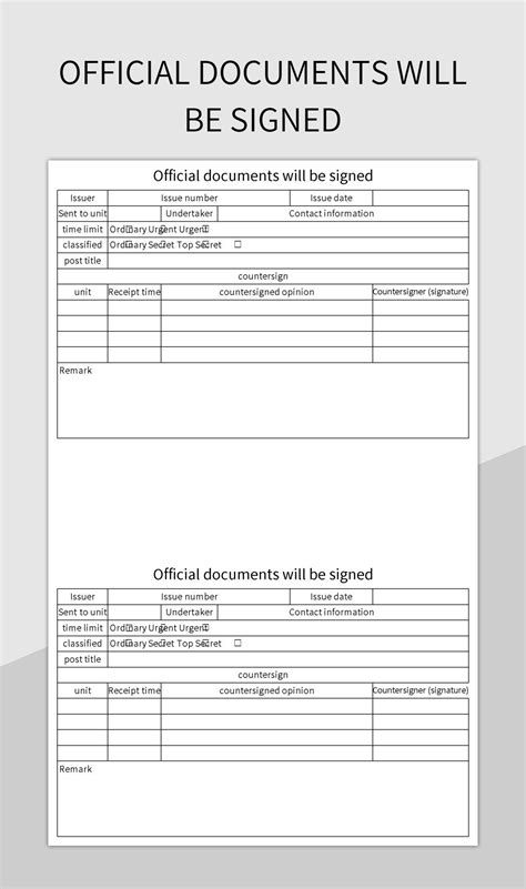 format for signed documents