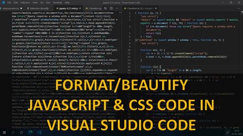 format js in visual studio