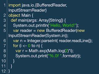 format scala code online
