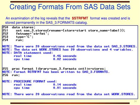 format statement in sas