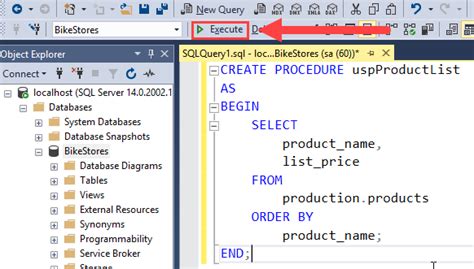 format stored procedure in sql server online