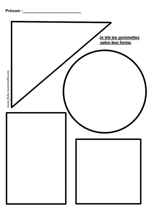forme géométrique à découper