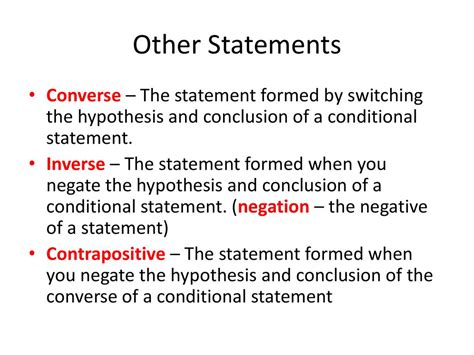 formed by switching the hypothesis and conclusion of a conditional statement