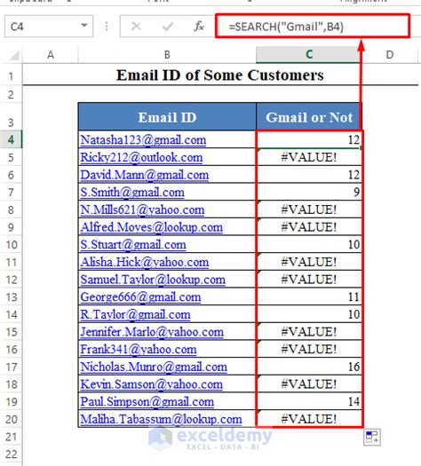 formula find text in excel cell