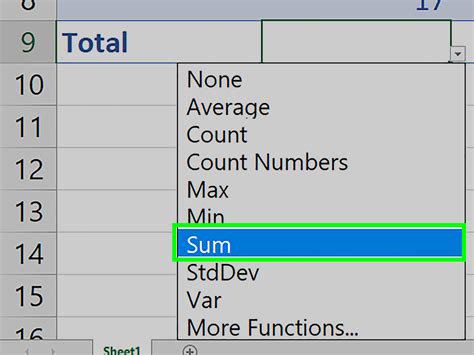 formula for adding in excel columns