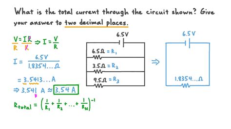 formula for calculating total current in a parallel circuit