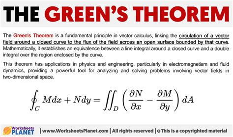 formula for green's theorem