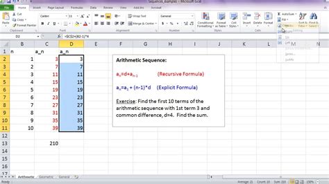 formula for pattern sequence in excel