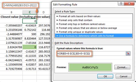 formula in excel conditional formatting