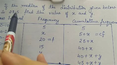 formula of median class 10 with example
