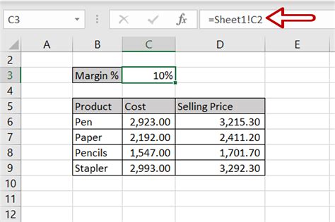 formula to copy data from one sheet to another