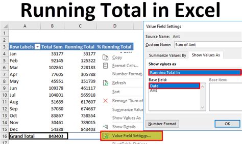 formula to keep a running total in excel
