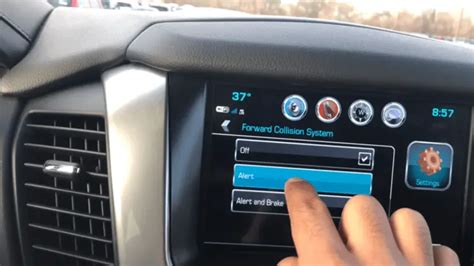 forward collision alert not working