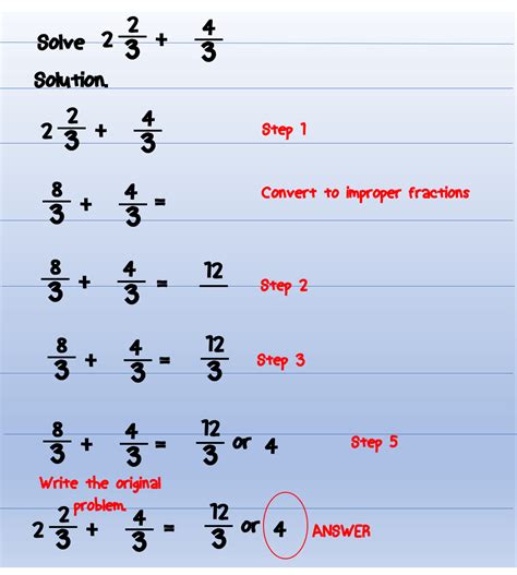 fraction addition and subtraction examples with answers