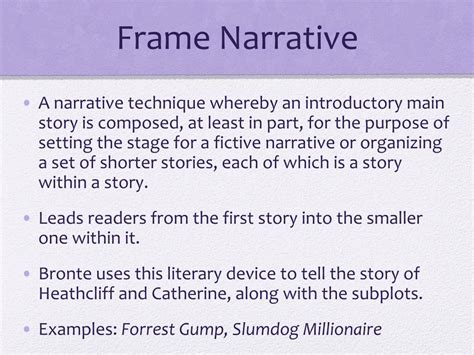frame story examples in literature
